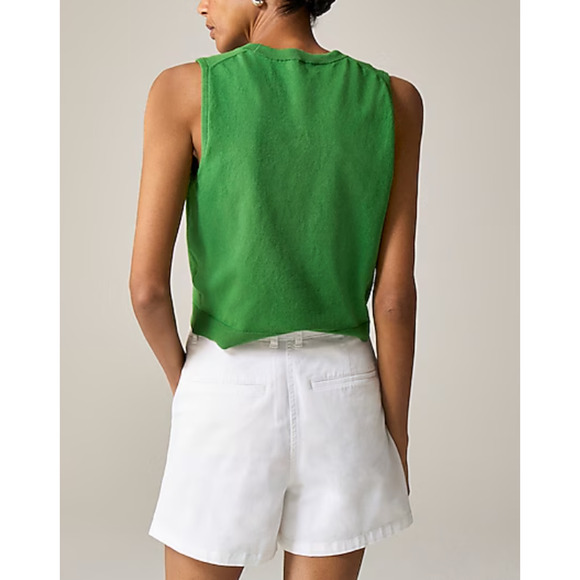 J Crew 4" Heritage Chino Shorts 6 NWT White CI577 J.Crew Resort Travel - Picture 2 of 3